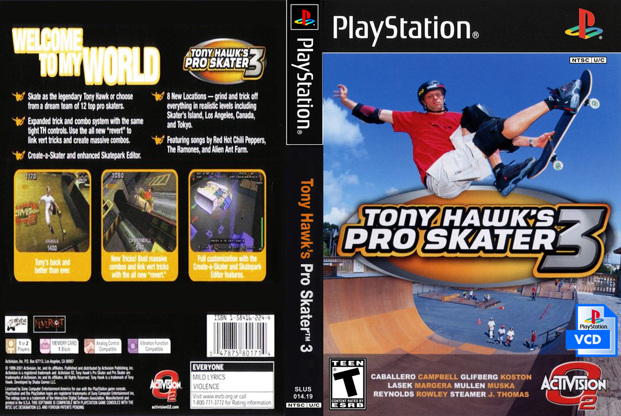 Meu PS2 Nostalgia: Tony Hawk's Pro Skater 3 VCD PS1 POPS Opl PS2